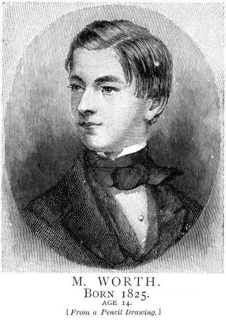 Charles Worth at age 14, 1839